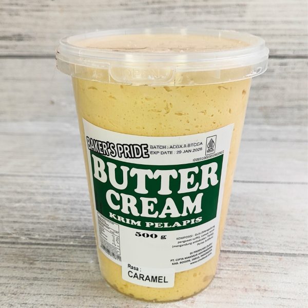 Bakers Pride Butter Cream rasa Caramel @500gr x 12 (salin)
